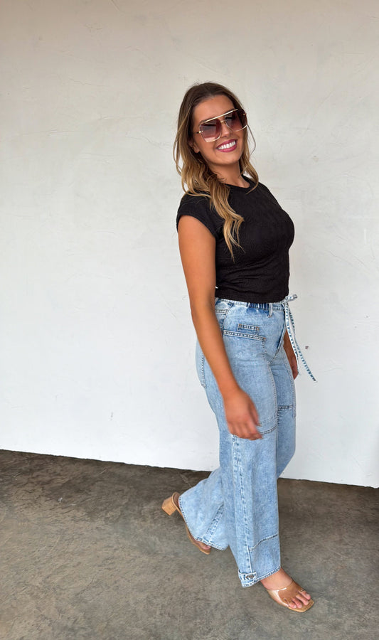Jovie Tie Waist Denim