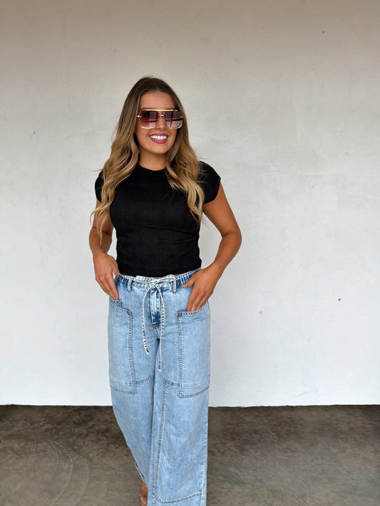 Harley Cap Sleeve Top