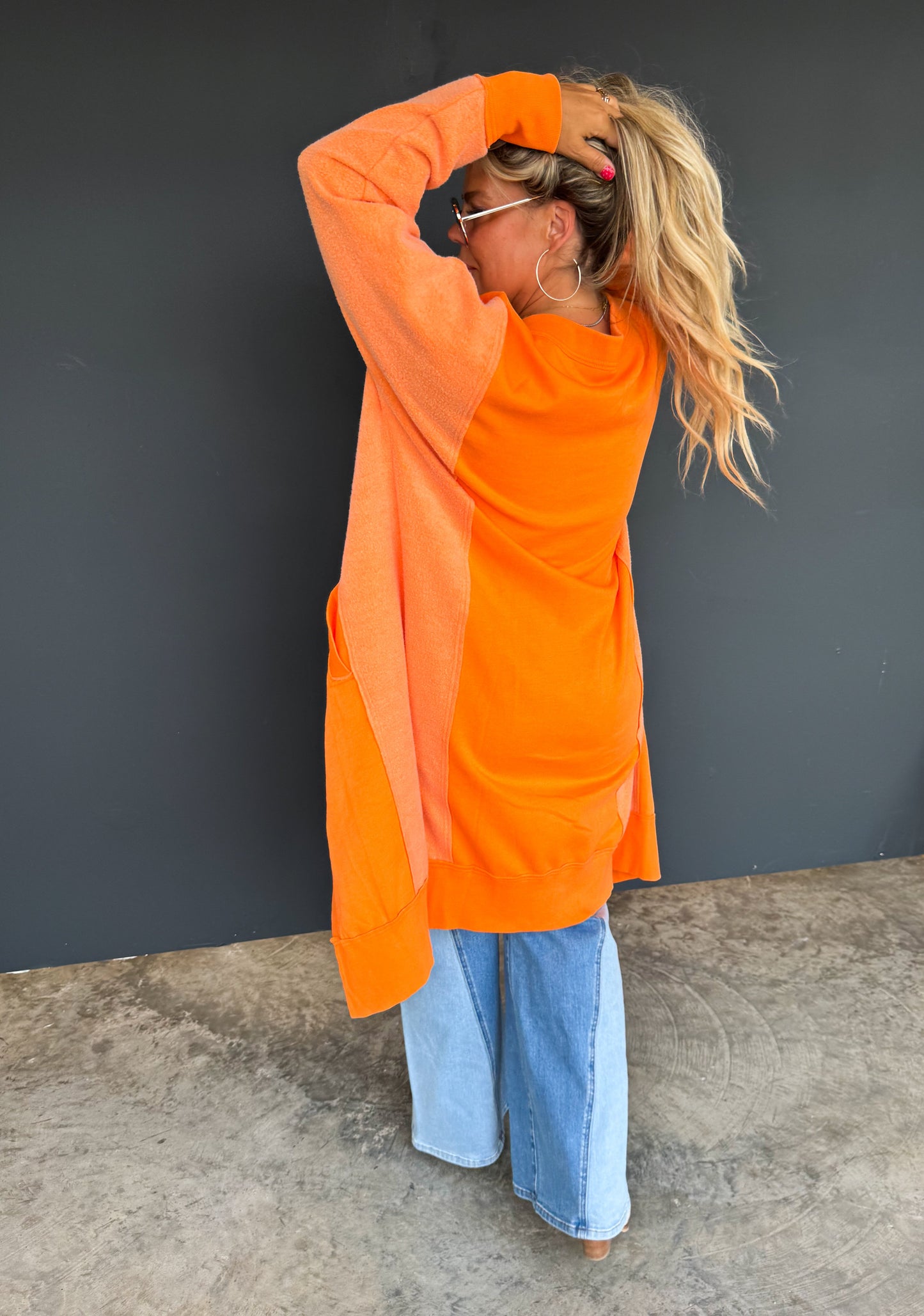Fall Desi Sweatshirt Cardigan