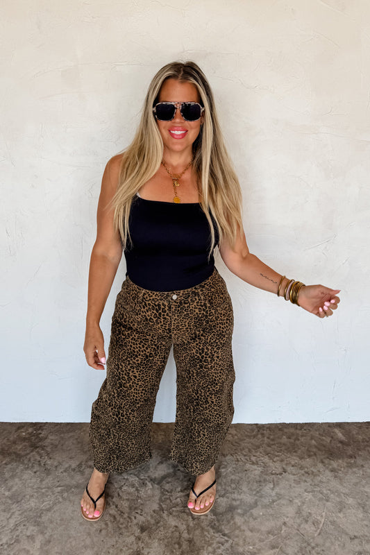 Blakeley Bex Cheetah Barrel Jeans