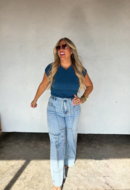 Harley Cap Sleeve Top