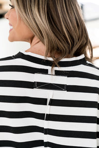 Ampersand Boyfriend Tee- Seeing Stripes