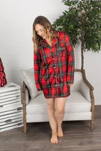 Pajama Dress - Holiday Plaid