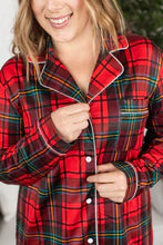 Pajama Dress - Holiday Plaid