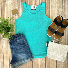 Tiffany Tank Top- Aqua