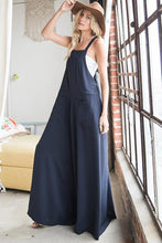 Load image into Gallery viewer, Drawstring Tie Jumpsuit With Pockets