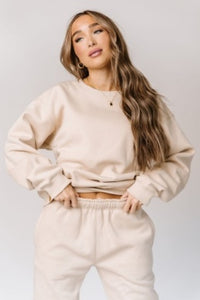 Ampersand Cozy Cabin Sweatsuit- Tan