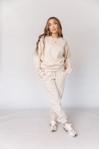 Ampersand Cozy Cabin Sweatsuit- Tan